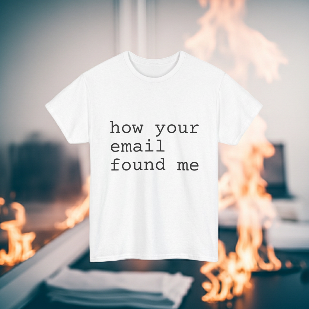 how your email found me tshirt