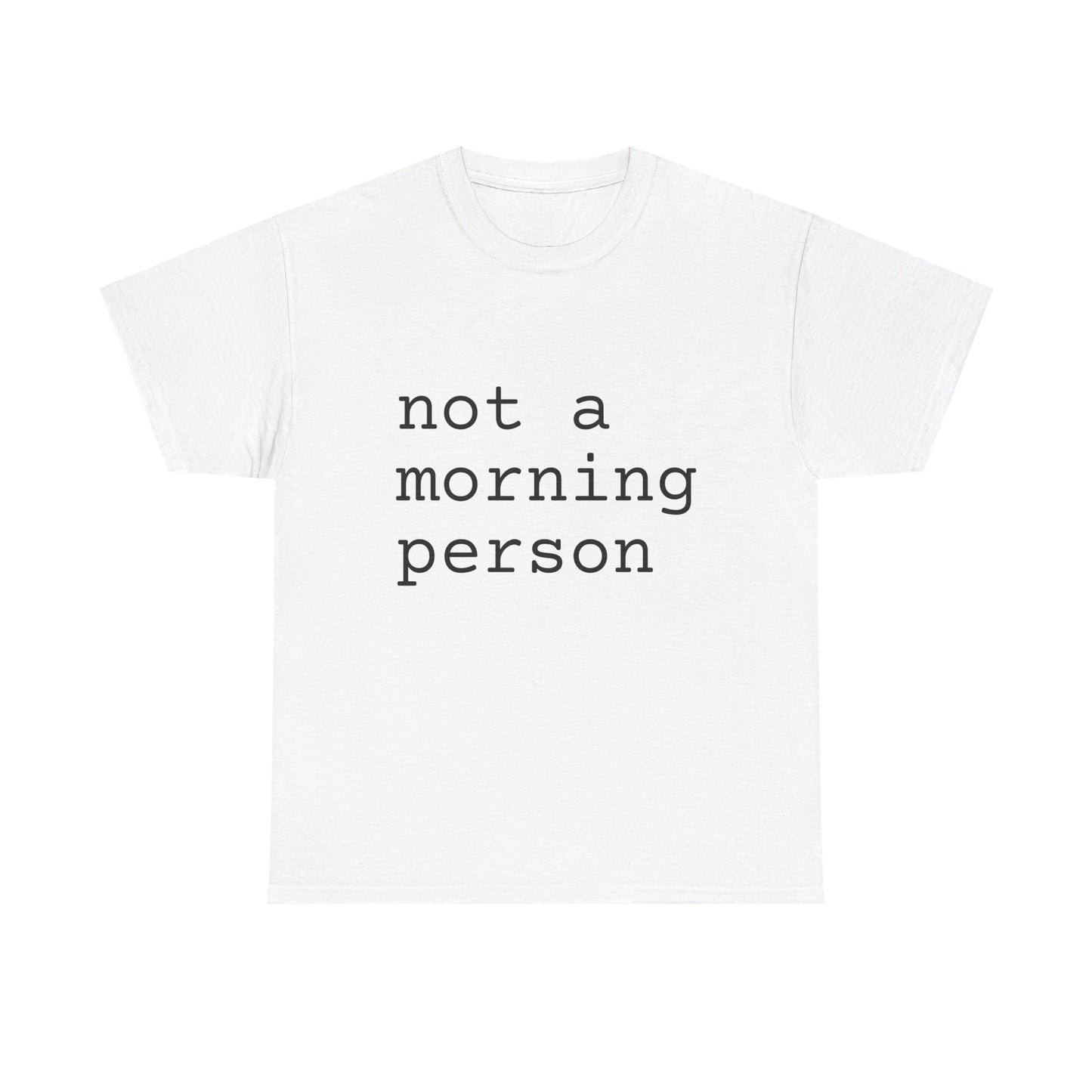 not a morning person tshirt