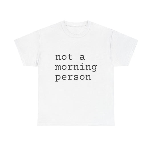 not a morning person tshirt