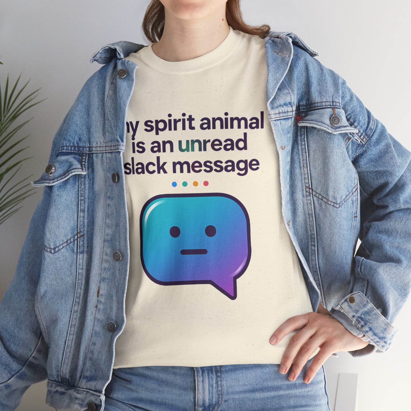 My Spirit Animal Is An Unread Slack Message Tshirt