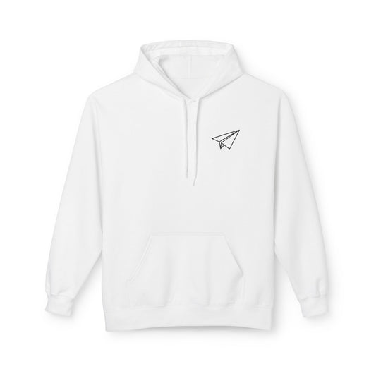 Minimal Paper Airplane Hoodie